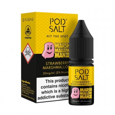 Pod Salt - Strawberry Marshmallow (MarshMallowMan III) - Nikotinsalz E-Liquid (10 ml)