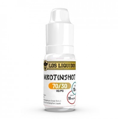Los Liquidos Nikotin Shot 70/30 - 18 mg/ml (10 ml)