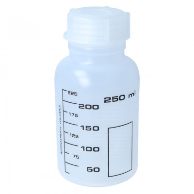 Weithalsflasche, PP, rund, graduiert (250 ml)