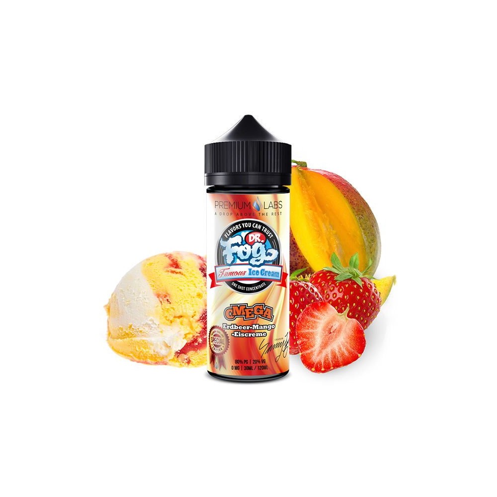 Dr. Fog Ice Cream Aroma Omega Erdbeer-Mango-Eis