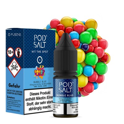 Pod Salt - Bubble Blue (Candy Rush) - Nikotinsalz E-Liquid (10 ml)