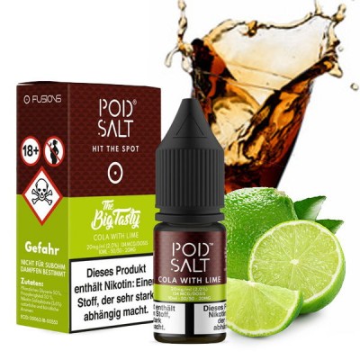 Pod Salt - Cola with Lime (The Big Tasty) - Nikotinsalz E-Liquid (10 ml)
