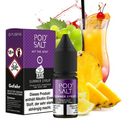 Pod Salt - Summer Syrup (Evil Cloud) - Nikotinsalz E-Liquid (10 ml)
