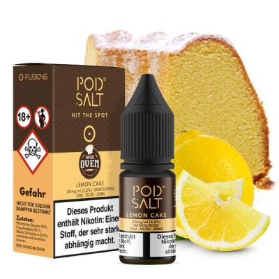 Pod Salt - Lemon Cake (Vaper Oven) - Nikotinsalz E-Liquid (10 ml)
