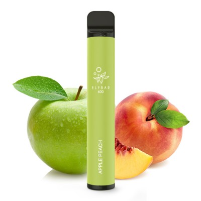 Elf Bar 600 Einweg E-Zigarette Apple Peach