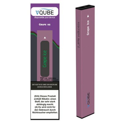 VQube Pod Device Einweg E-Zigarette Grape Ice