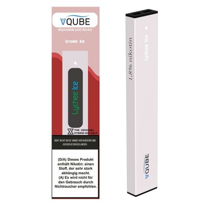 VQube Pod Device Einweg E-Zigarette Lychee Ice