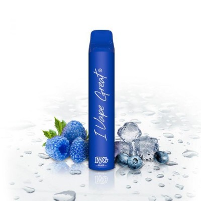 I VG Bar Einweg E-Zigarette Disposable Blue Raspberry Ice