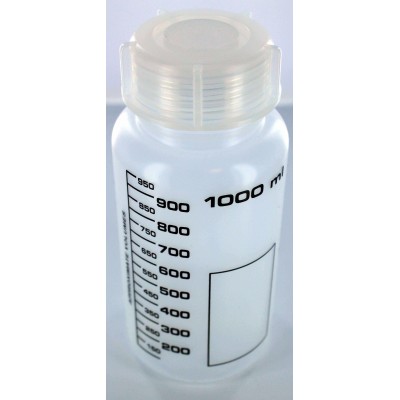 Weithalsflasche, PP, rund, graduiert (1000 ml)